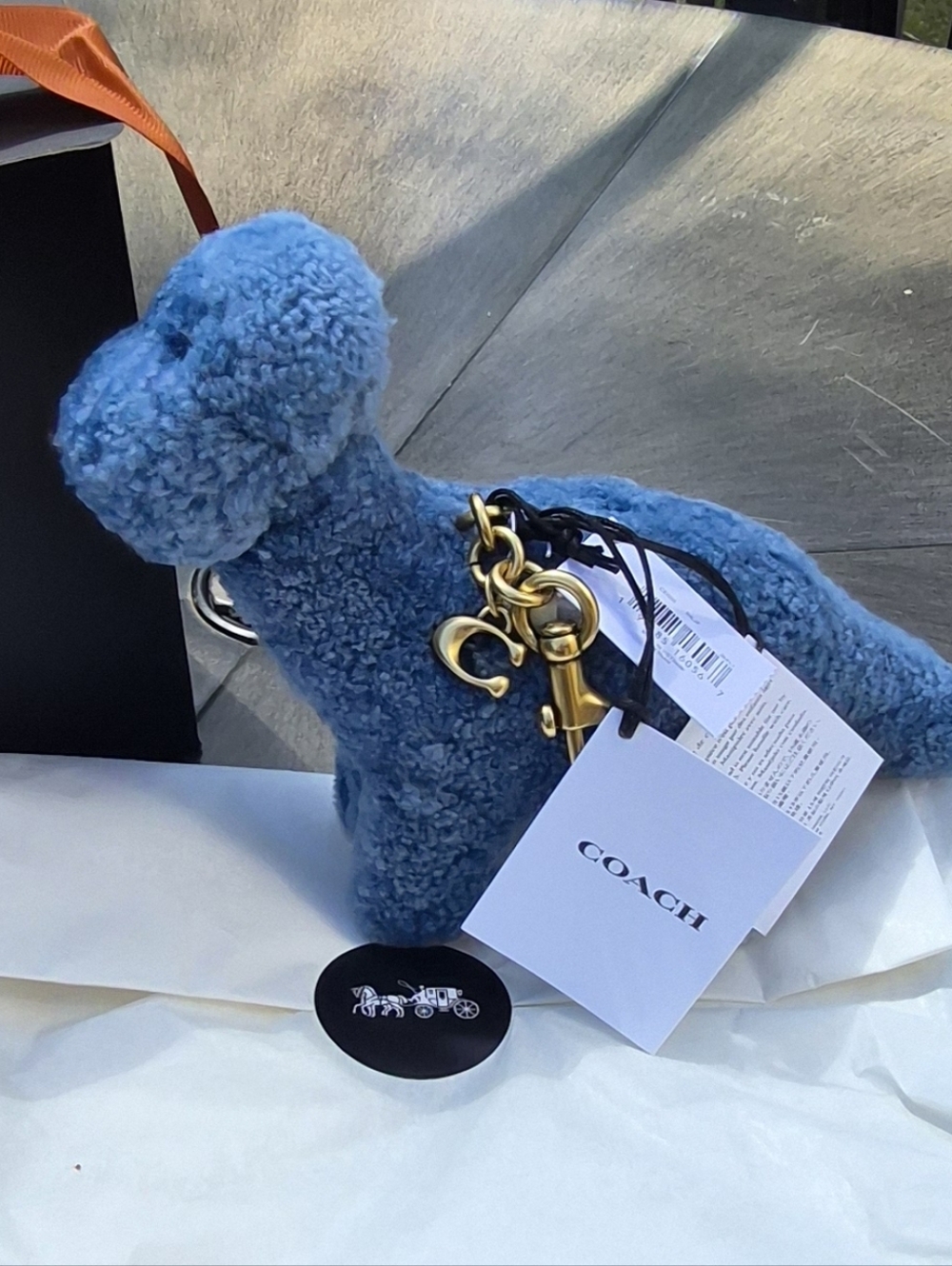Coach Rexy 10th Birthday Buddy Dinosaur Bag Charm In Shearling - BNWT - CEG50